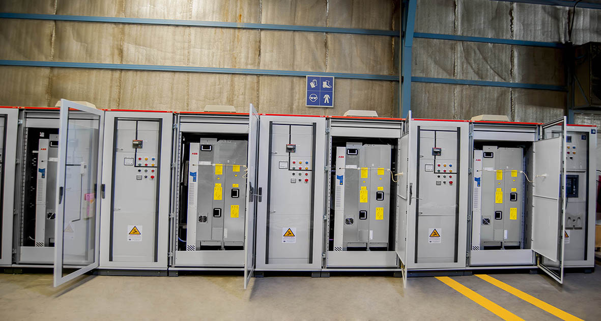 ABB Mini Center panel installed in commercial building
