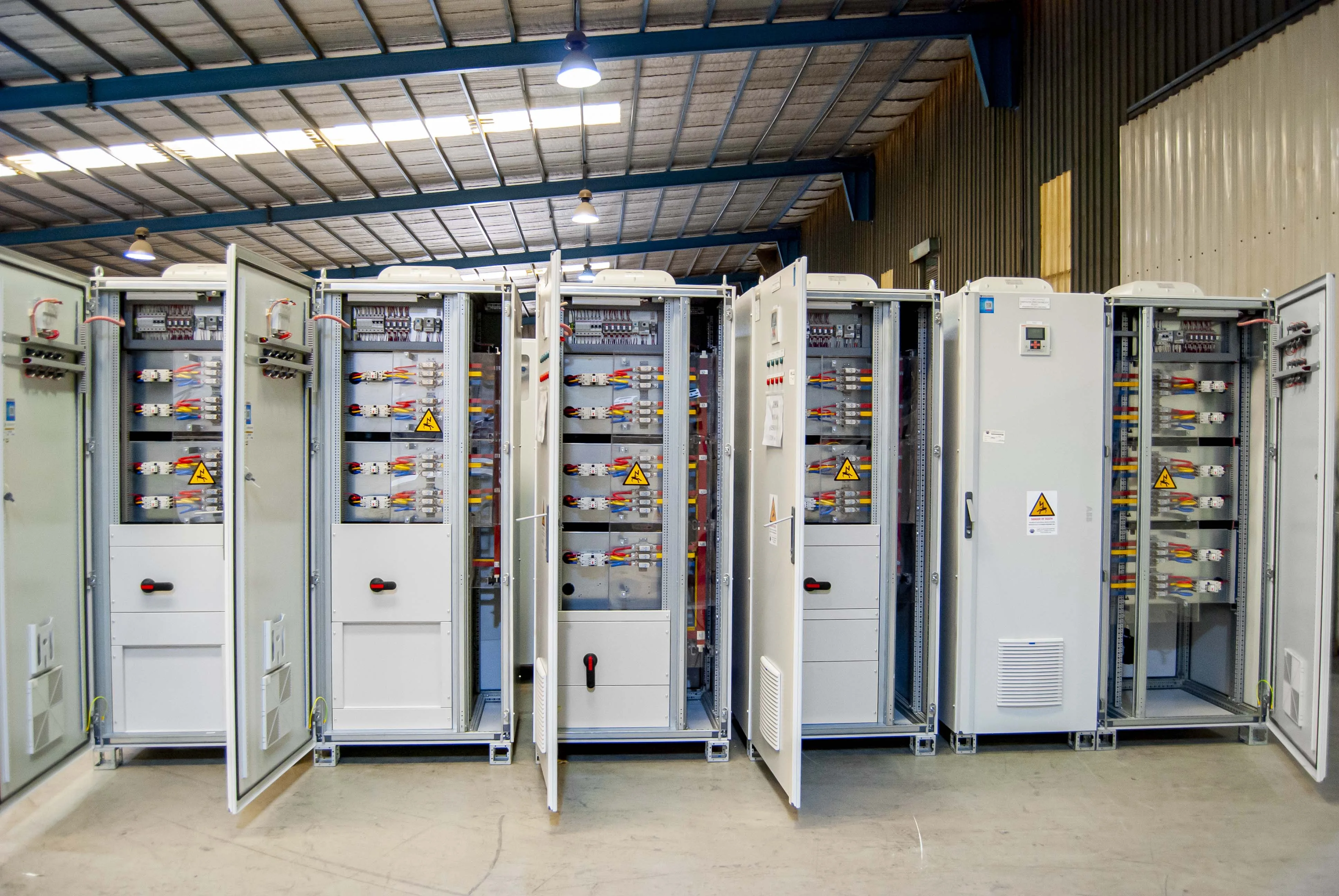 Sewage treatment plant low voltage switchboard and MCC assemblies manufactured by EAMFCO